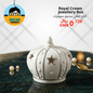 Royal crown jewellery box