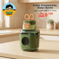 Robot-themed kids water bottle