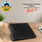 Leatherette portfolio folder