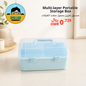 Multi-layer portable storage box