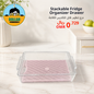 Stackable fridge organizer drawer