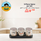 3-piece spice jar set