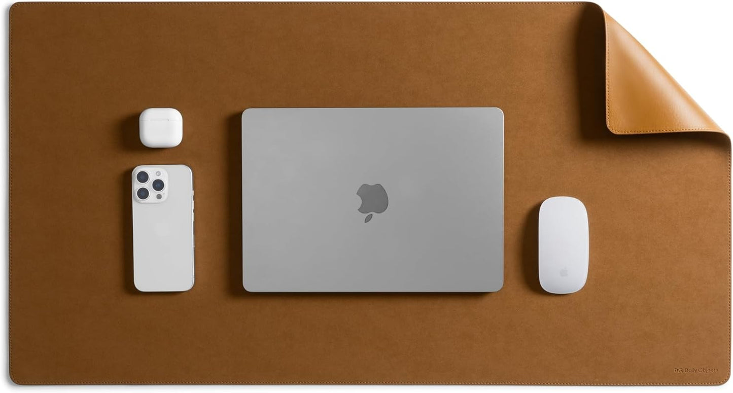 DailyObjects Reversible Desk Matte Sand Premium Desk Mat|Anti-Skid|Anti-Slip|85 * 45cm|Spread Turf Desk/Laptop Mat for Work from Home/Gaming- Extended Mouse pad and Keyboard Desk
