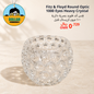 Fitz & floyd round optic 1000 eyes heavy crystal
