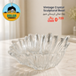 Vintage Crystal Sculptural Bowl