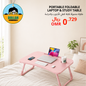 Portable foldable laptop & study table