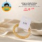 LH by La Halle Yellow Glitter Hair Elastic