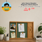 John deere wooden magnetic memo board
