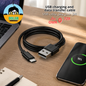 USB charging and data transfer cable